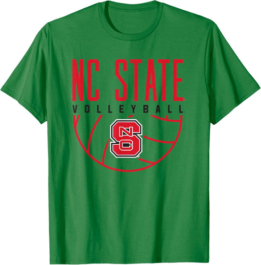 NC State Wolfpack Volleyball T-Shirt - T-Shirt | Irish Green