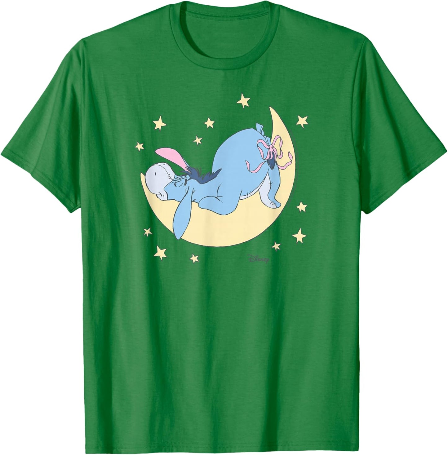Winnie The Pooh - Eeyore Sleeping on The Moon T-Shirt - T-Shirt | Irish Green