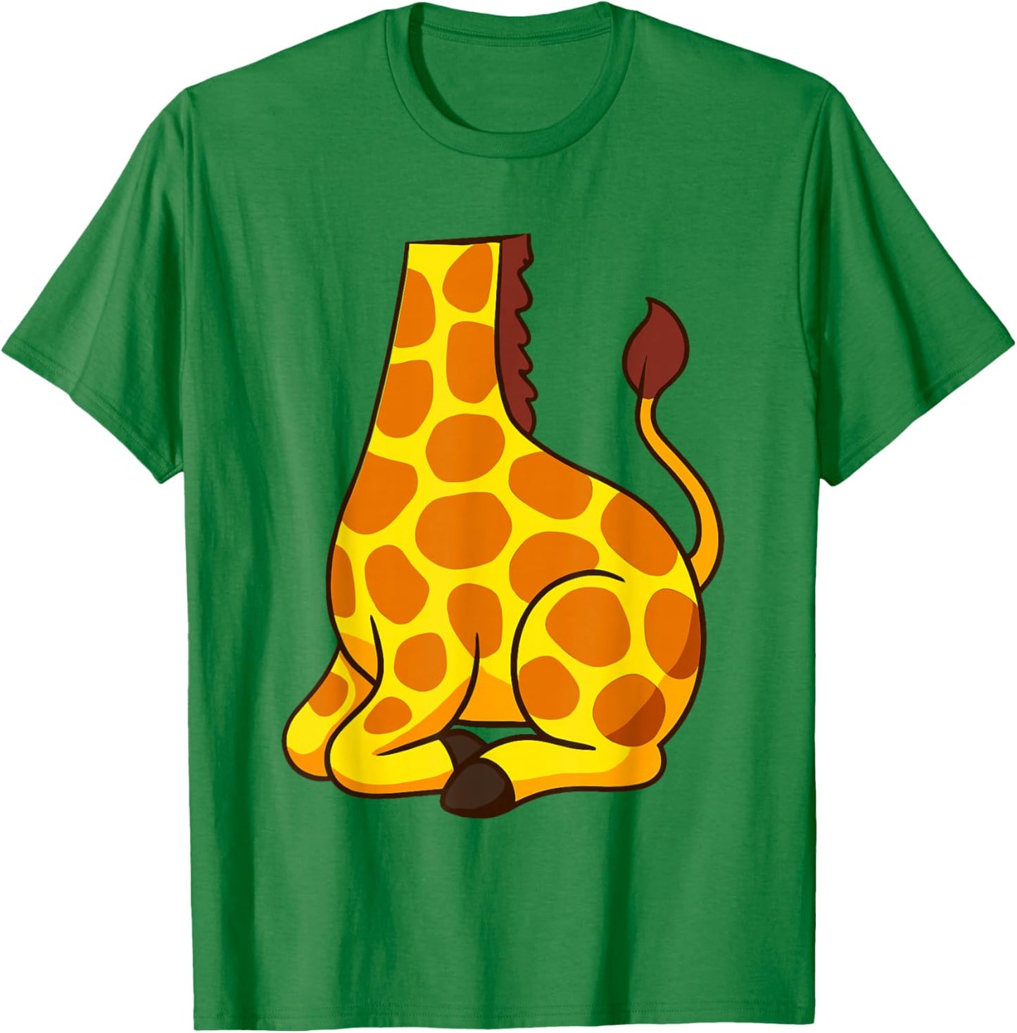 Kids Yellow Giraffe Body Costume Men Women Cute Animal Lover T-Shirt - T-Shirt | Irish Green