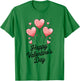 Valentine's Day Heart Shaped Balloons Whimsical Cute T-Shirt - T-Shirt | Irish Green