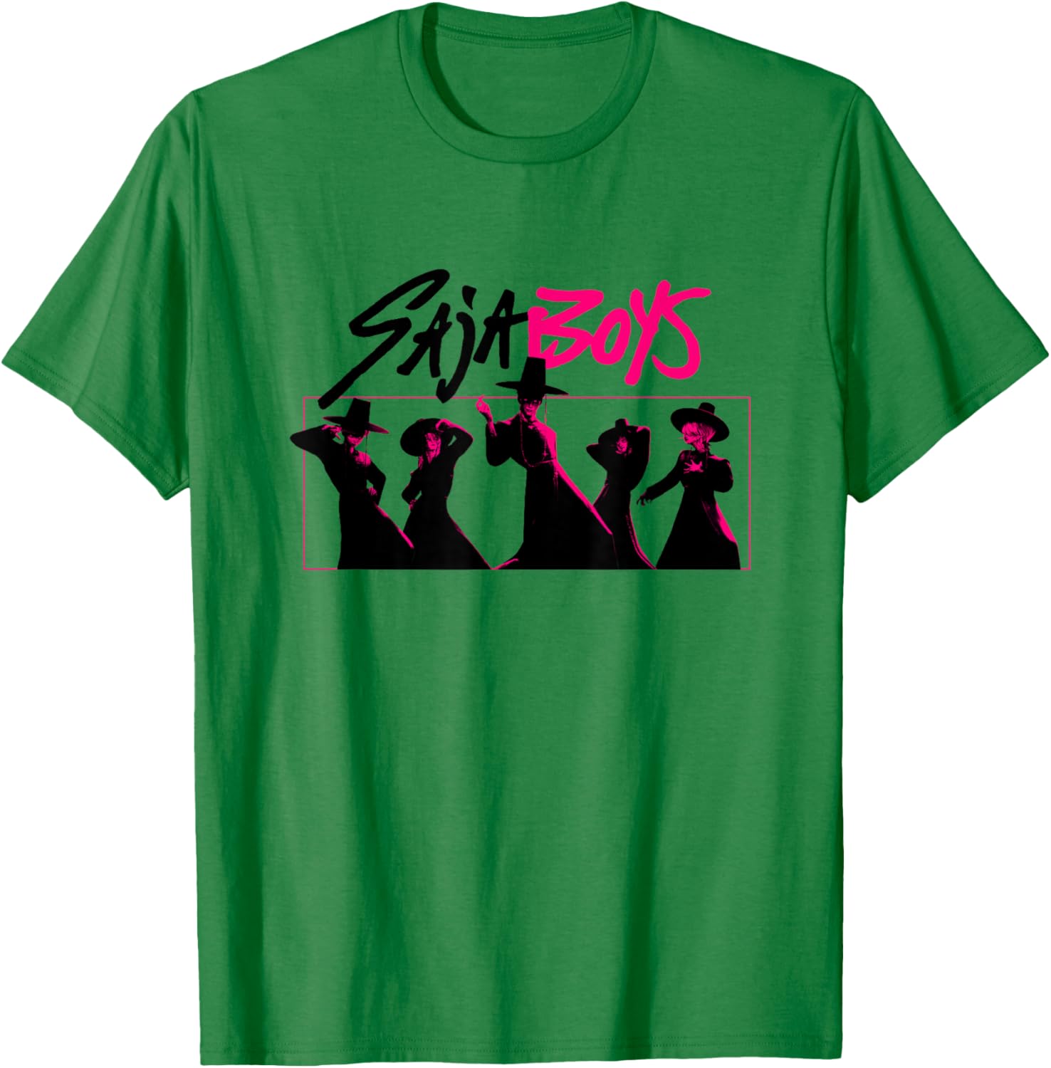 Kpop Demon Hunters Saja Boys Demon Group Shot T-Shirt - T-Shirt | Irish Green
