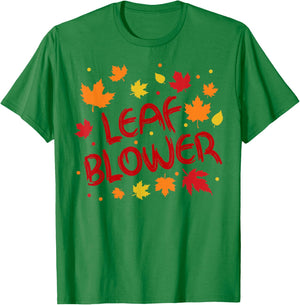 Very Spooktacular Fall Leaf Blower Sucking Leaf Blowers T-Shirt - T-Shirt | Irish Green