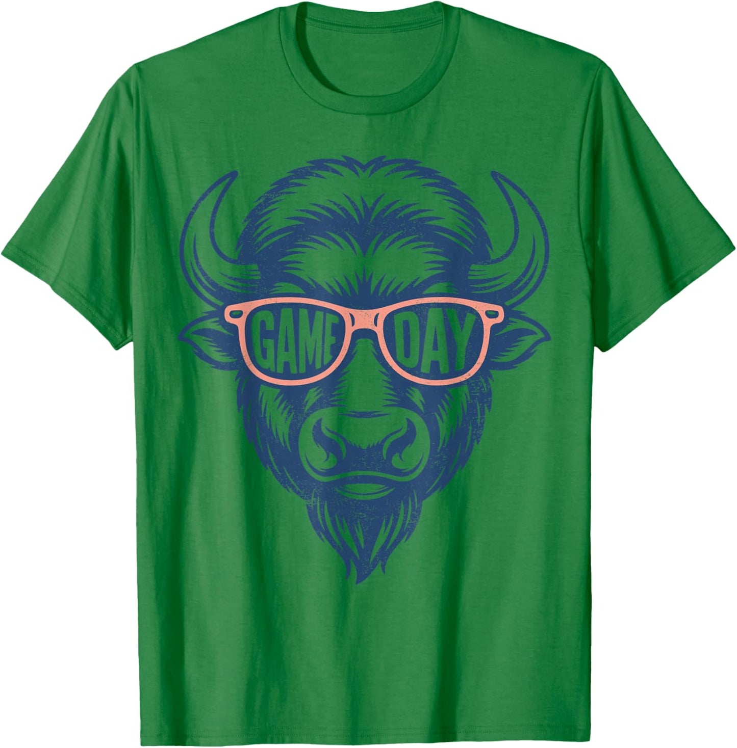 Vintage Game Day Buffalo T-Shirt - T-Shirt | Irish Green