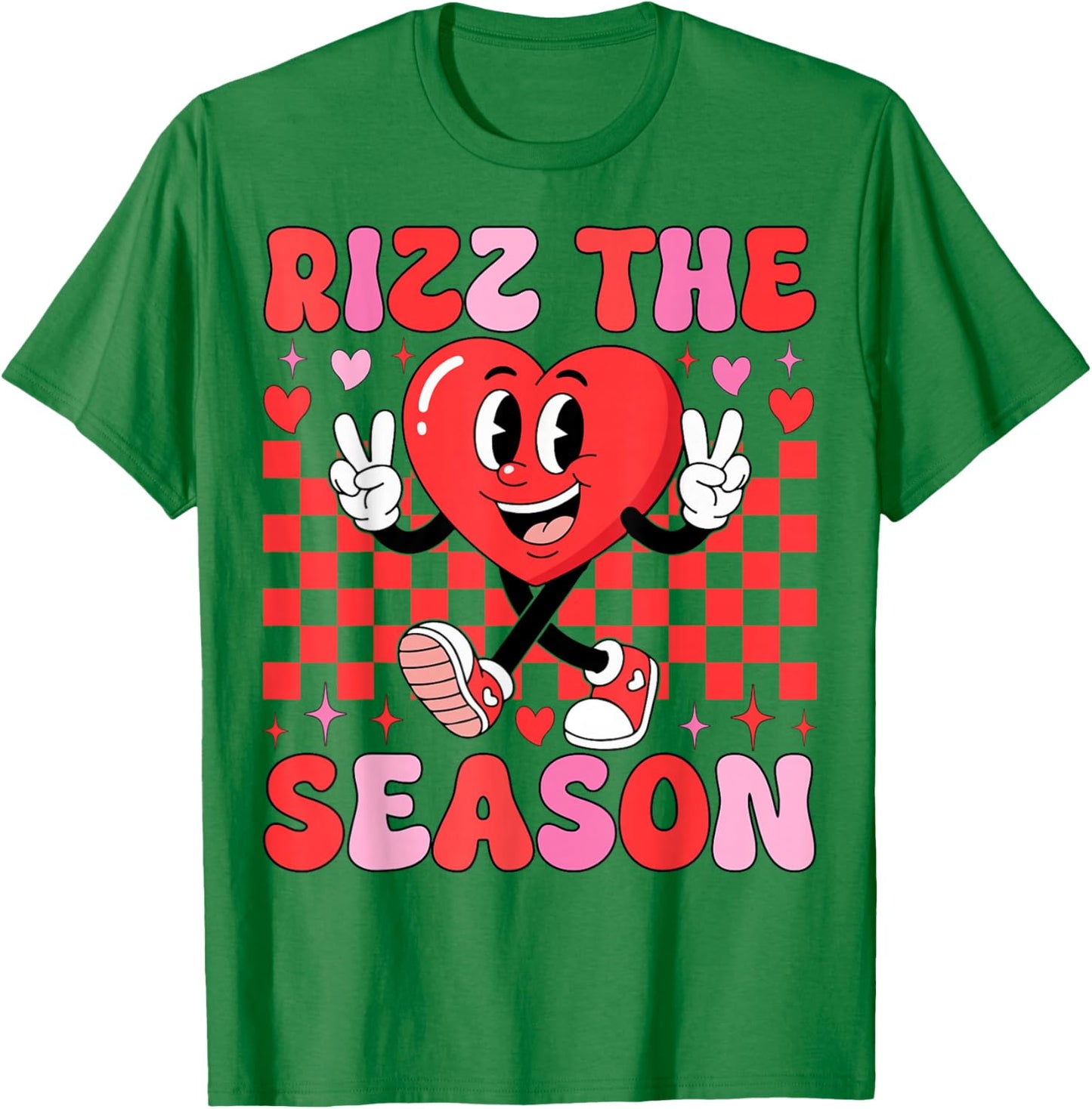Rizz The Season Valentine Couples Retro Aesthetic T-Shirt - T-Shirt | Irish Green