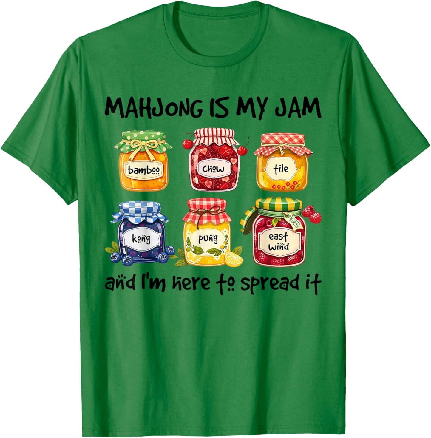 Mahjong is My Jam Funny Mahjong Love Playing Chinese Game T-Shirt - T-Shirt | Irish Green