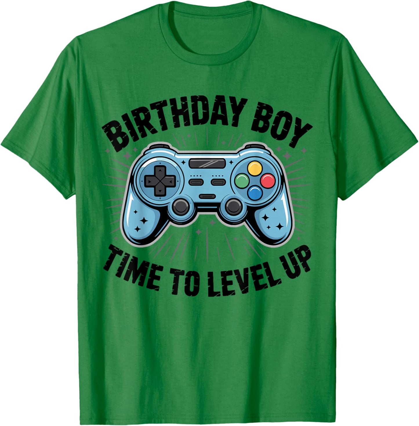 Birthday Boy Time to Level Up Video Game Birthday T-Shirt - T-Shirt | Irish Green