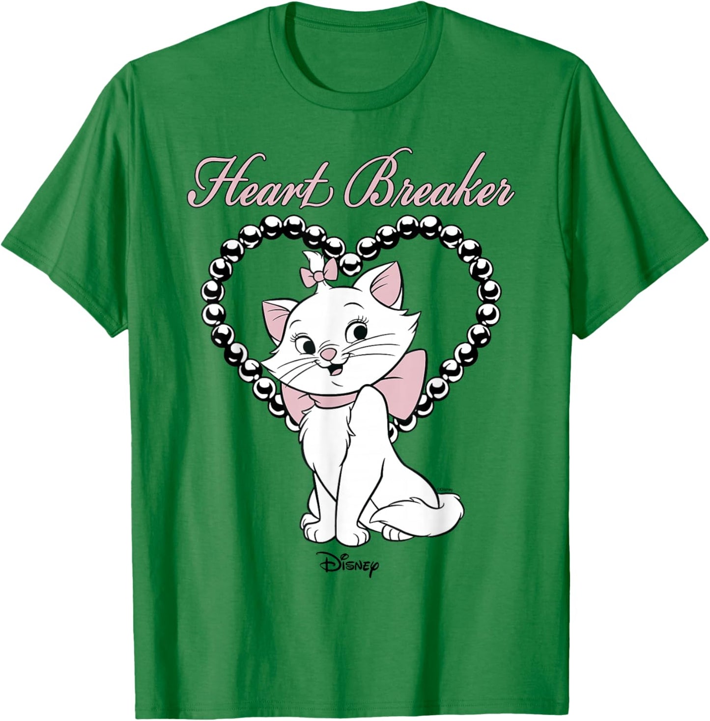 Disney The Aristocats Marie Heart Breaker Bow T-Shirt - T-Shirt | Irish Green