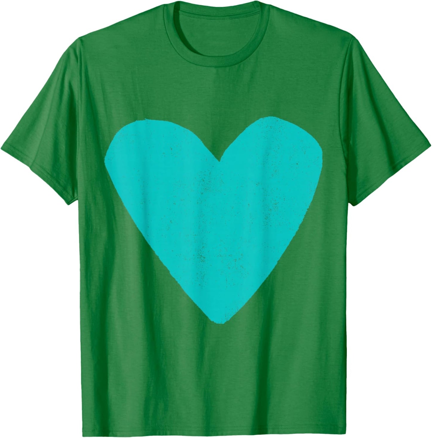 Love Heart Teal Turquoise Color Hot Pink T-Shirt - T-Shirt | Irish Green