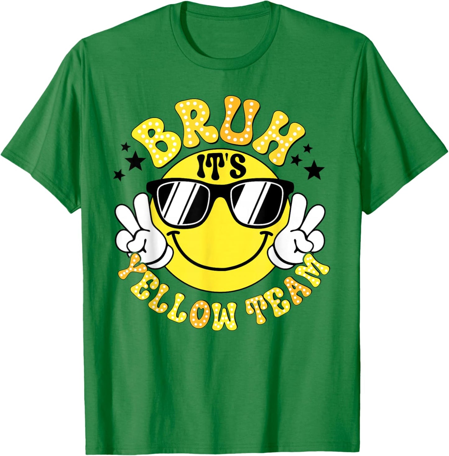 Field Day Bruh It's Yellow Team Fun Day Game Competition T-Shirt - T-Shirt | Irish Green