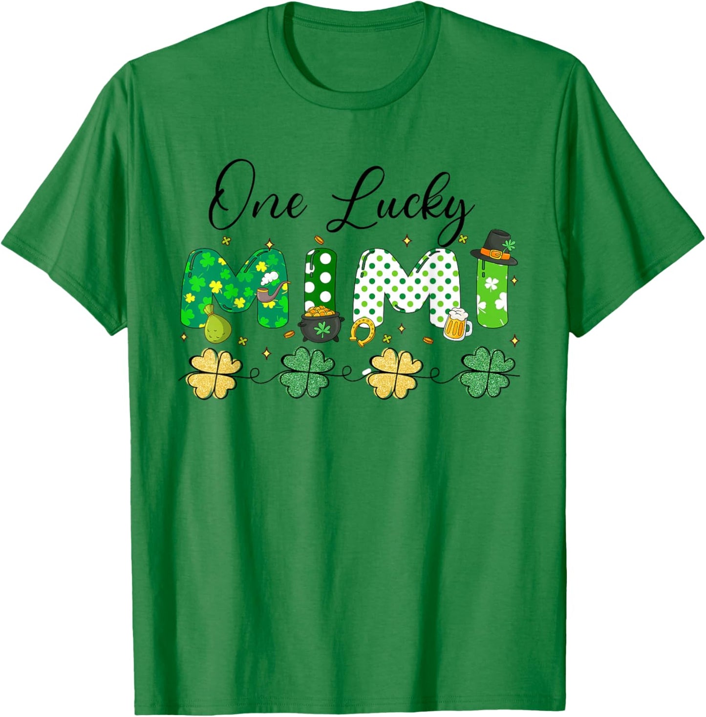 One Lucky Mimi St Patrick’s Day T-Shirt - T-Shirt | Irish Green