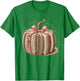 Pink Book Pumpkin Reading Breast Cancer Awareness Librarian T-Shirt - T-Shirt | Irish Green