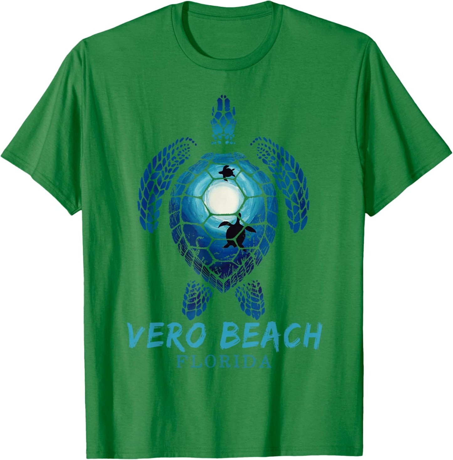 Vero Beach Florida Sea Turtle Beach Lover Ocean Animals T-Shirt - T-Shirt | Irish Green