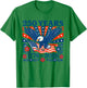 Pride in 250 Years 1776-2026 Stars Stripes 4th of July Shirt T-Shirt - T-Shirt | Irish Green