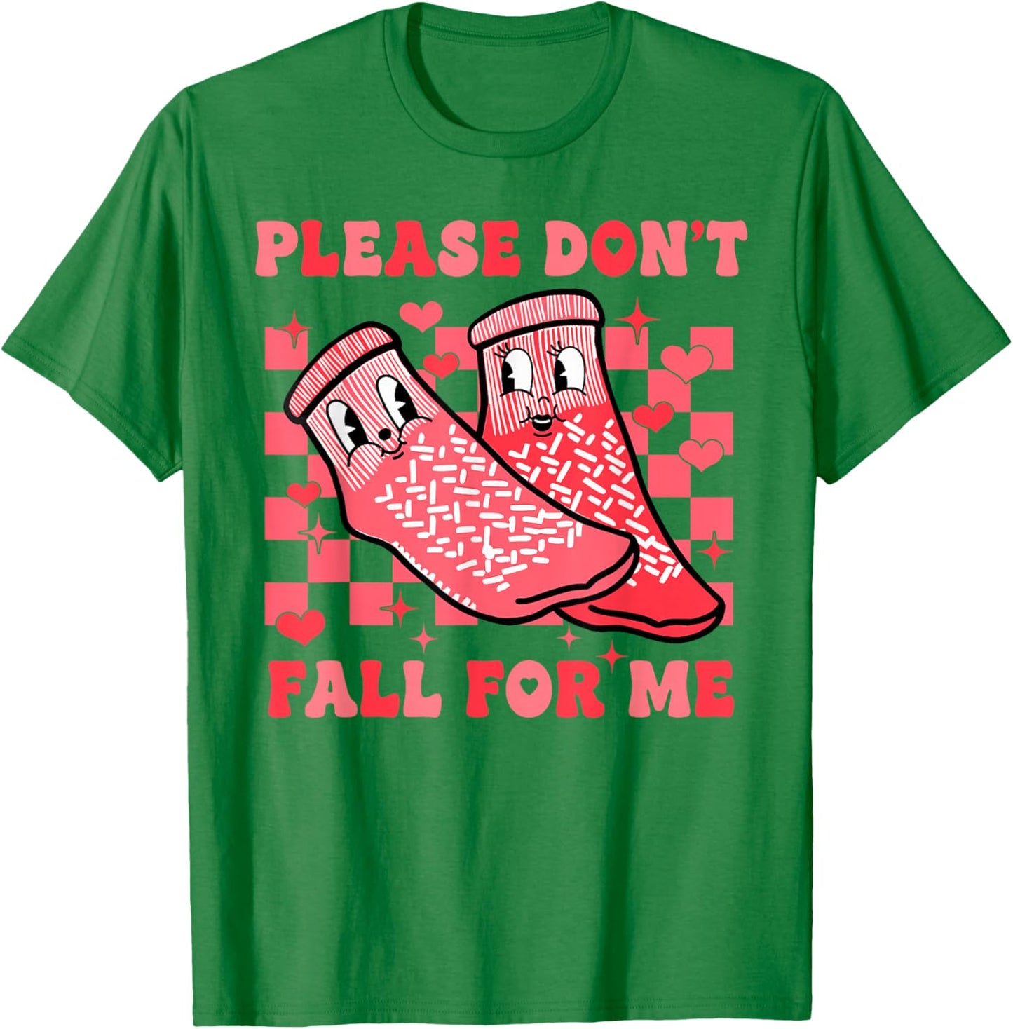 Valentine Please Don't Fall for Me RN PCT CNA Nurse T-Shirt - T-Shirt | Irish Green