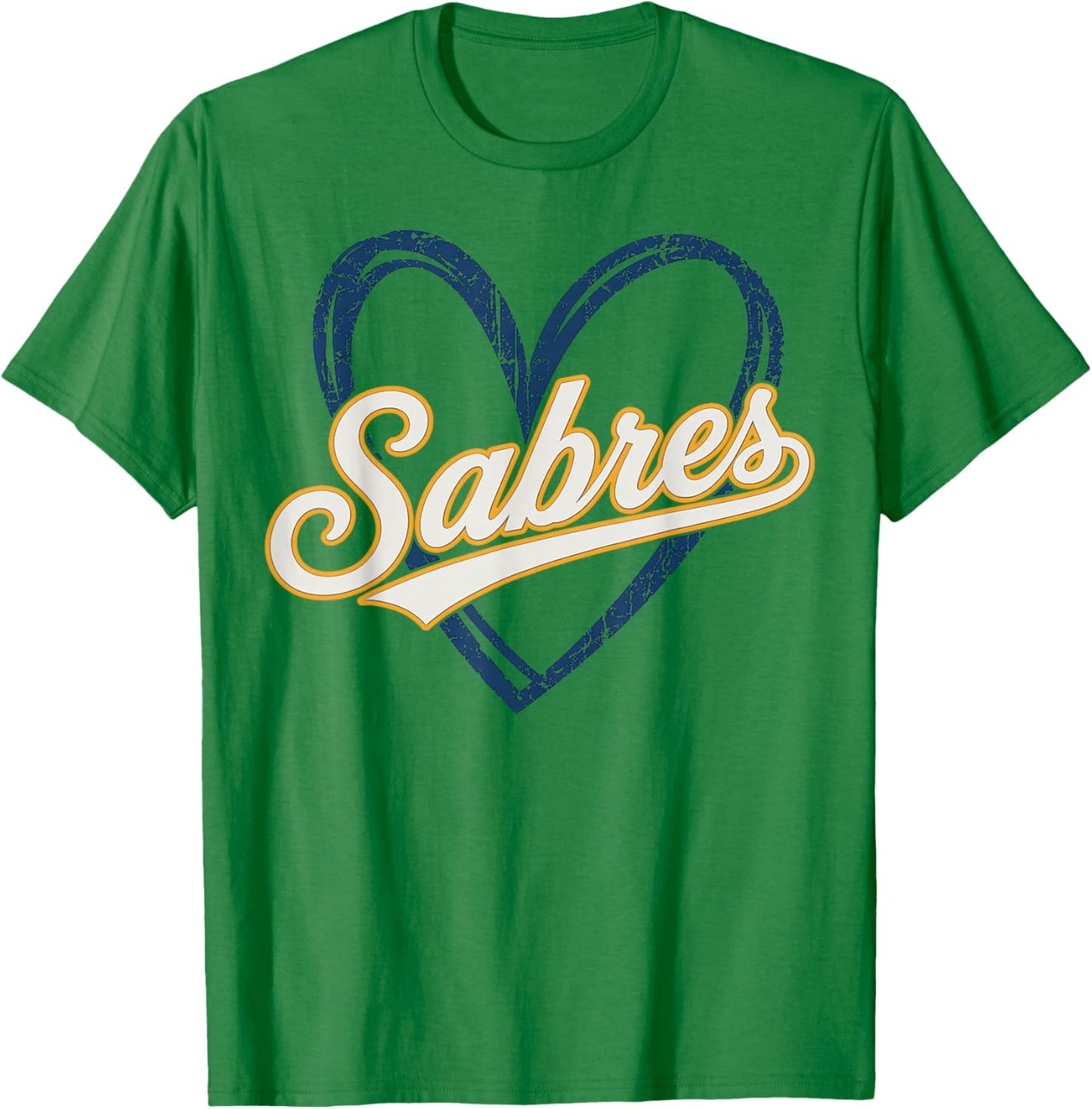 Vintage Sabres Retro Classic Gifts Women Kids T-Shirt - T-Shirt | Irish Green