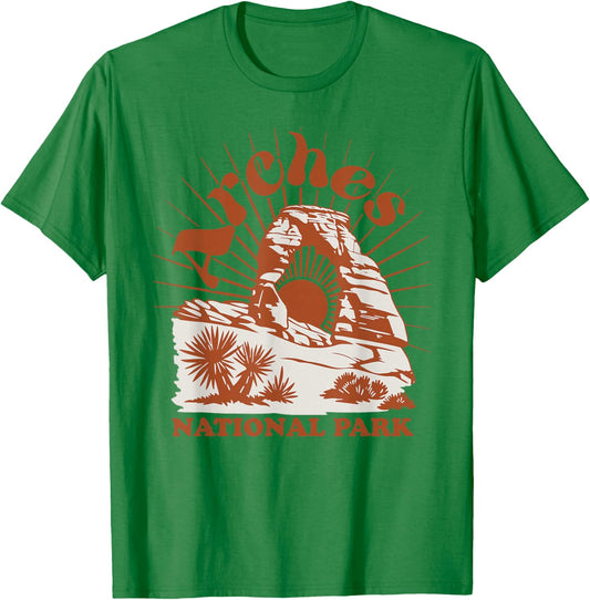 Arches National Park Delicate Arch T-Shirt - T-Shirt | Irish Green