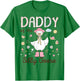 Daddy of The Silly Goose First Birthday Girl Family T-Shirt - T-Shirt | Irish Green