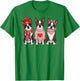 Cute Boston Terrier Valentine Dog T-Shirt - T-Shirt | Irish Green