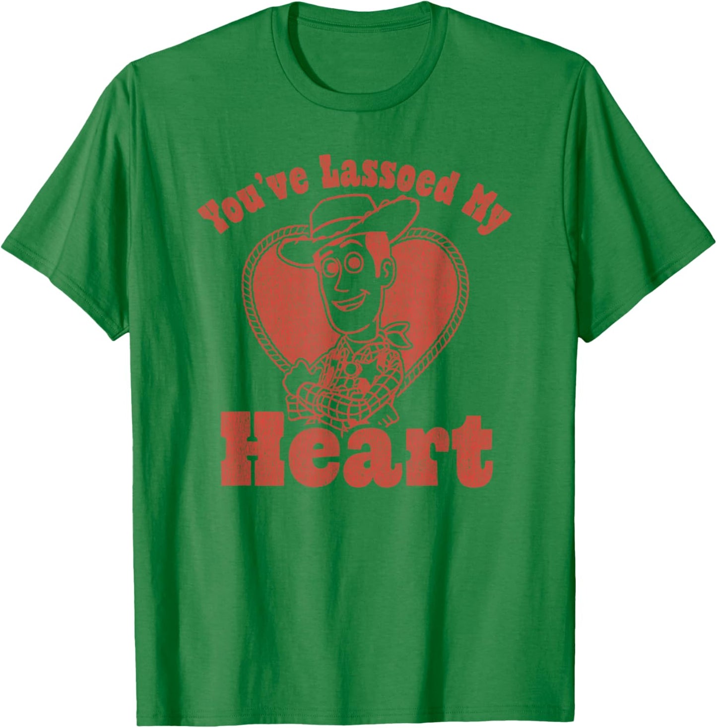 Disney Pixar Toy Story Valentine's Day Lassoed to My Heart T-Shirt - T-Shirt | Irish Green