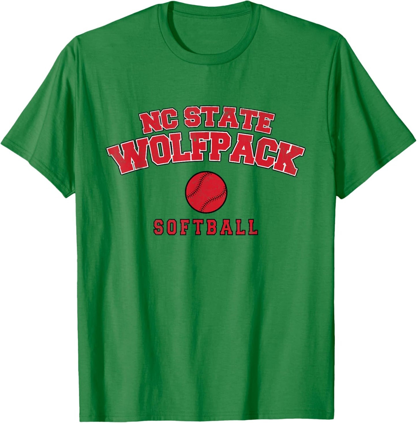 NC State Wolfpack Softball T-Shirt - T-Shirt | Irish Green