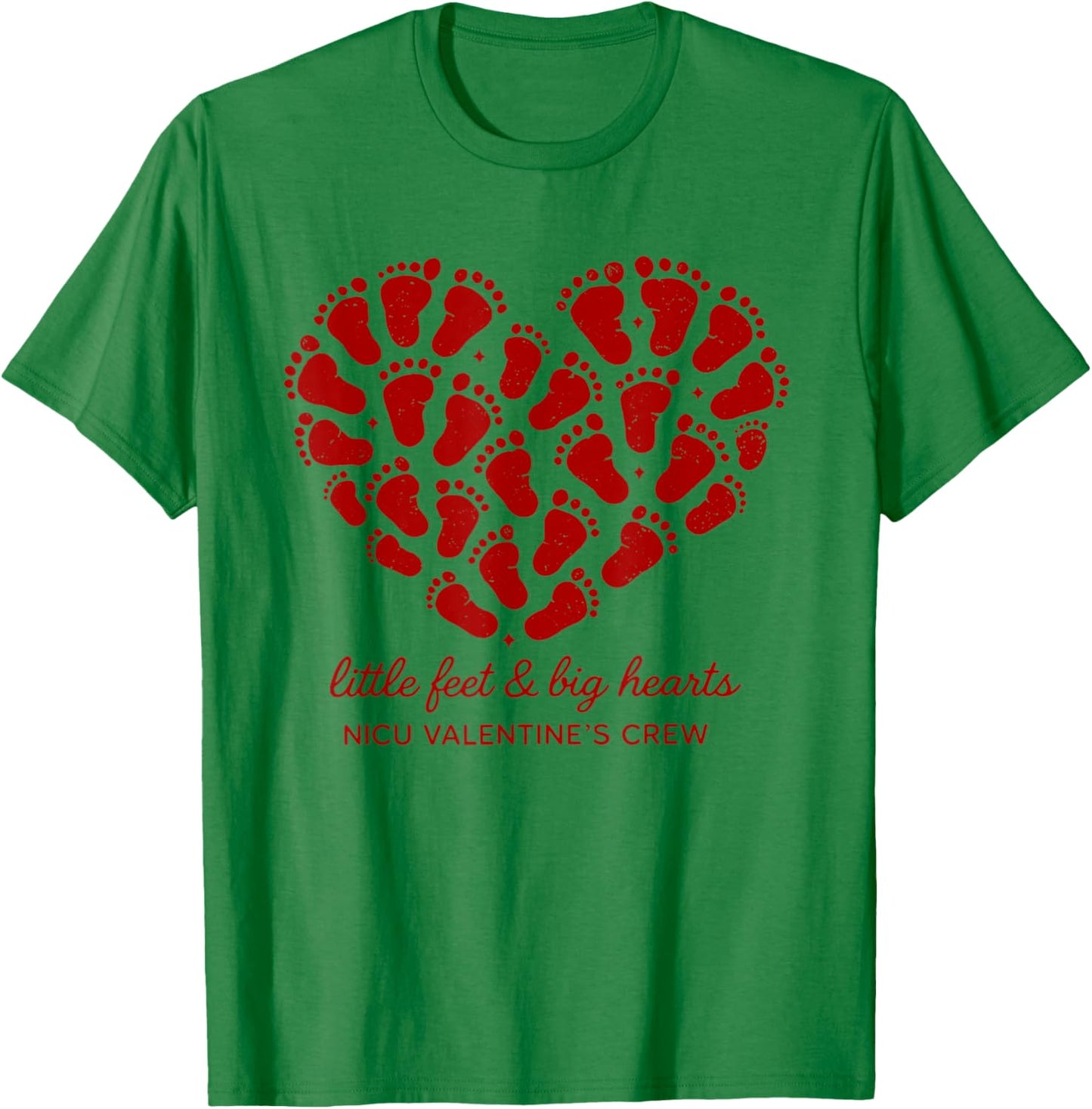 NICU Nurse Valentine's Day Neonatal Intensive Care Unit T-Shirt - T-Shirt | Irish Green