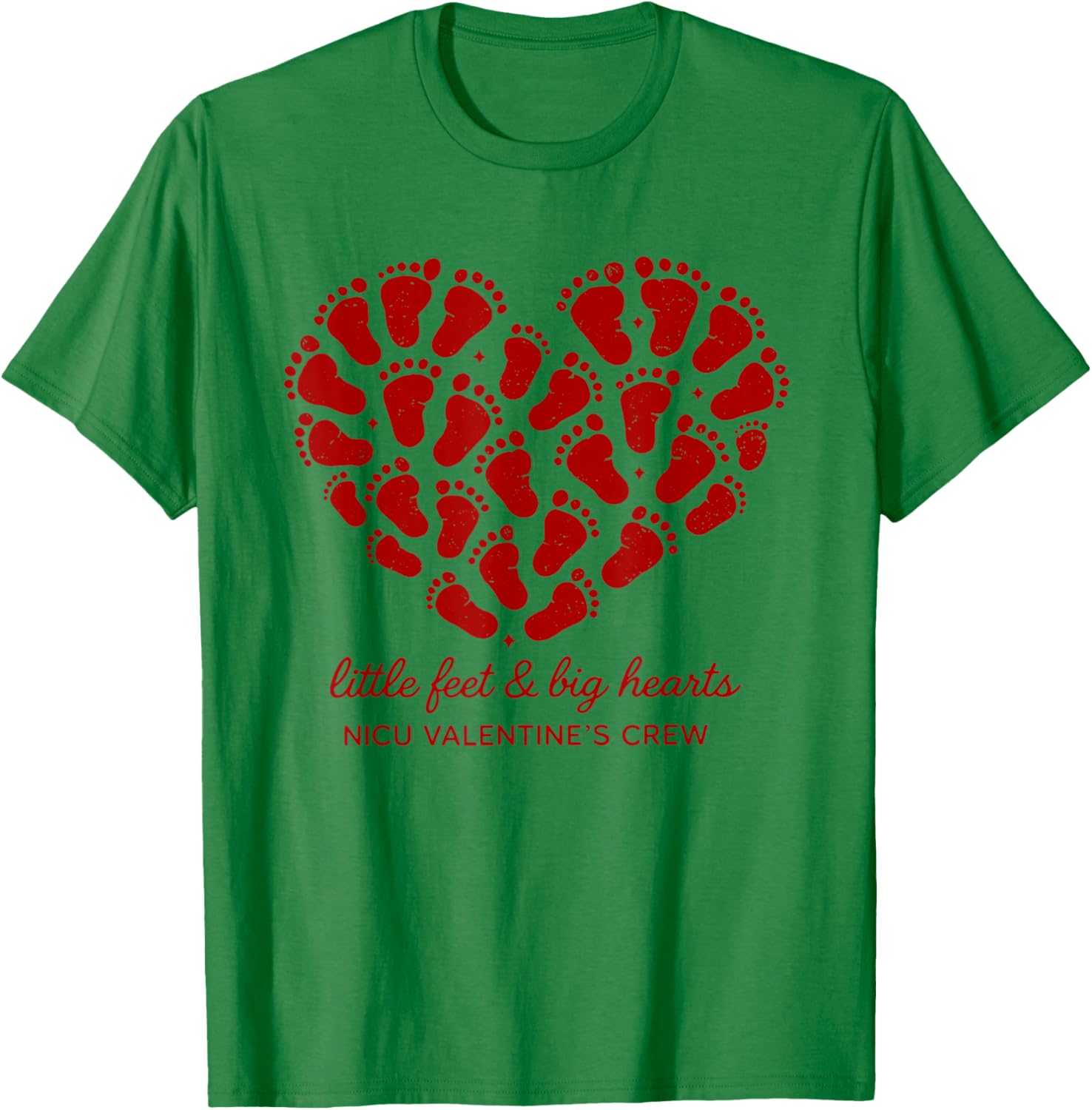 NICU Nurse Valentine's Day Neonatal Intensive Care Unit T-Shirt - T-Shirt | Irish Green