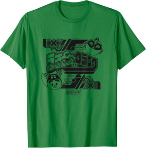 Ratchet and Clank Black and White Faces with Logo Video Game T-Shirt - T-Shirt | Irish Green