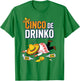 Cinco De Drinco Cinco De Mayo Tequila Drinking Team T-Shirt - T-Shirt | Irish Green