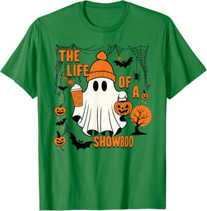 The Life of a showboo Halloween Costume Bow Boo Girls T-Shirt - T-Shirt | Irish Green