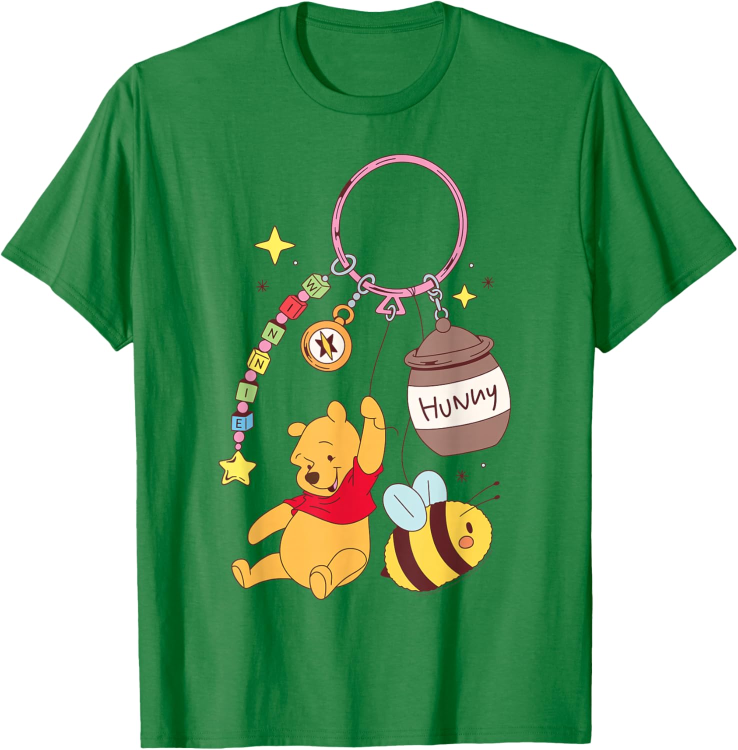 Disney Winnie The Pooh Fashion Bag Charm T-Shirt - T-Shirt | Irish Green