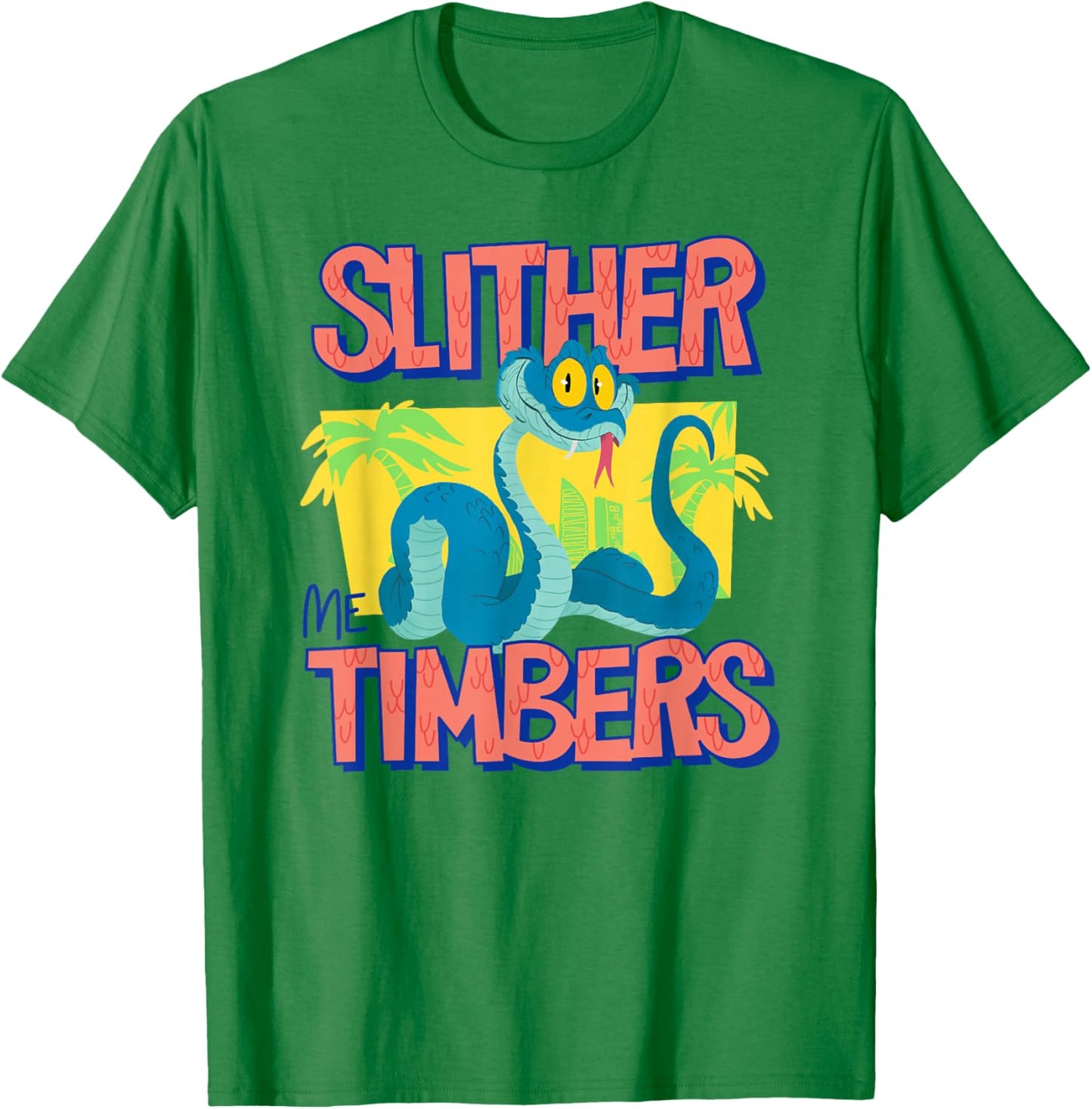 Disney Zootopia 2 Slither Me Timbers Gary De'Snake T-Shirt - T-Shirt | Irish Green
