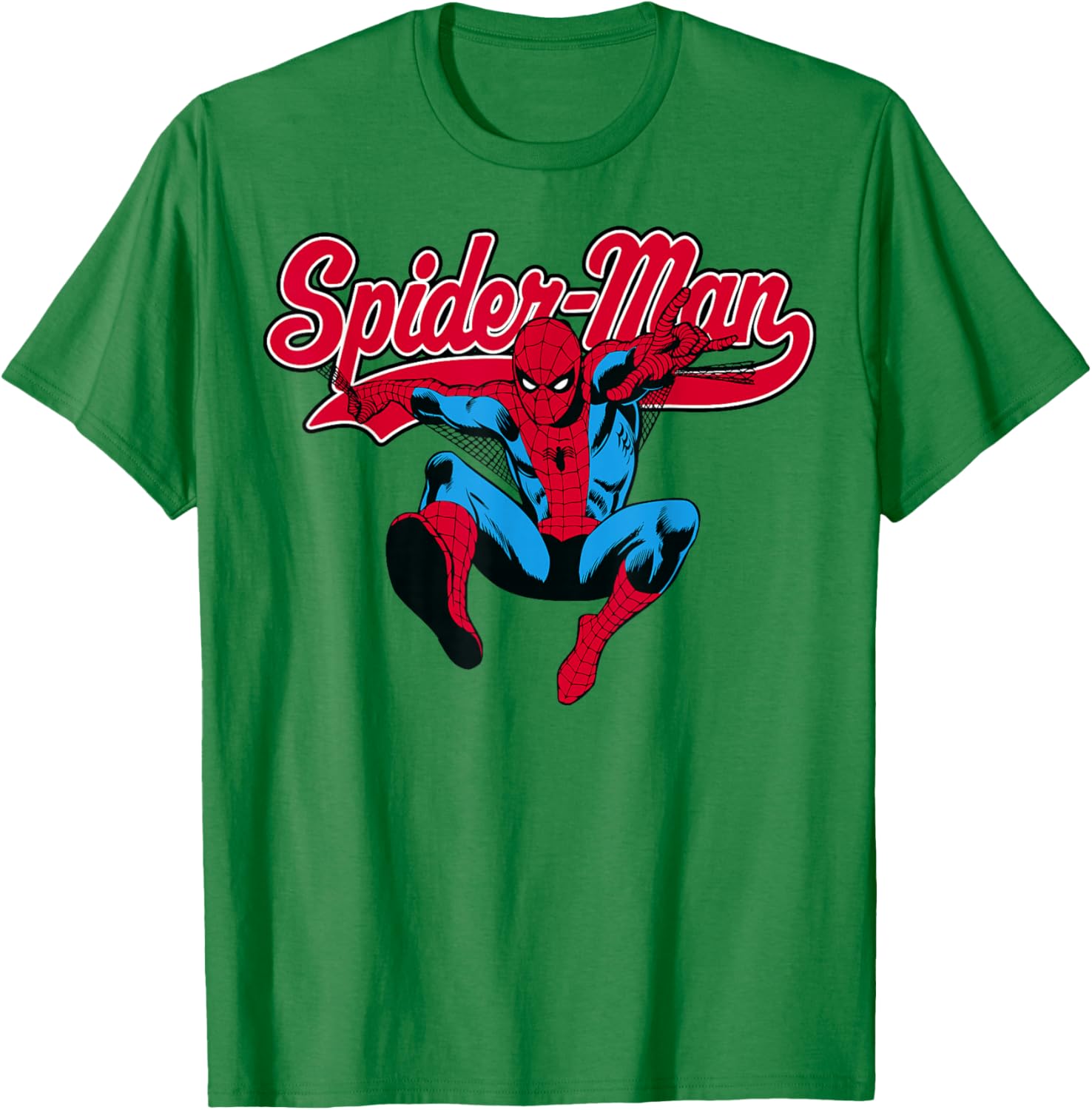 Marvel Comics Spider-Man in Action T-Shirt - T-Shirt | Irish Green