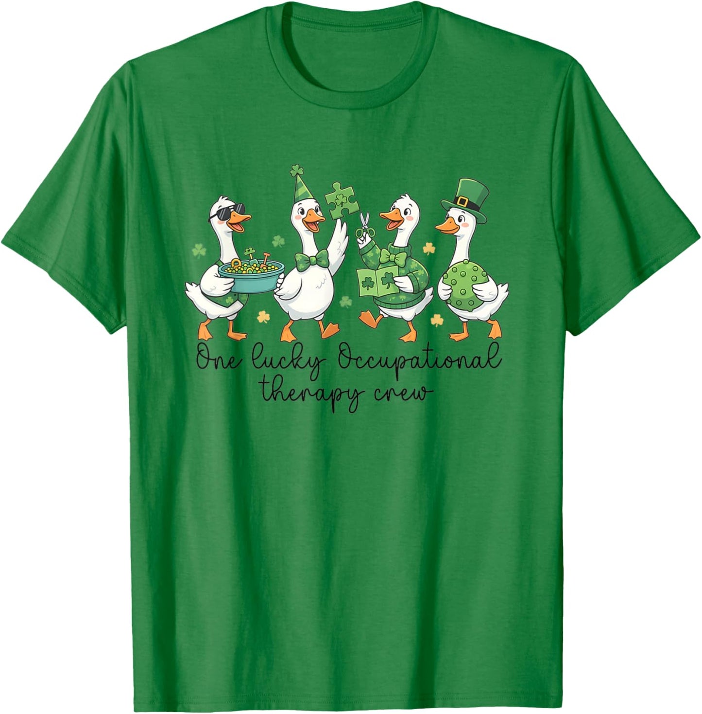 Funny Goose Irish St Patrick's Day Occupational Therapy T-Shirt - T-Shirt | Irish Green