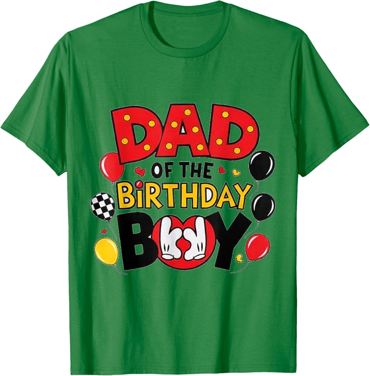 Dad of The Birthday Boy Shirt Matching Dad Son Family Bday T-Shirt - T-Shirt | Irish Green