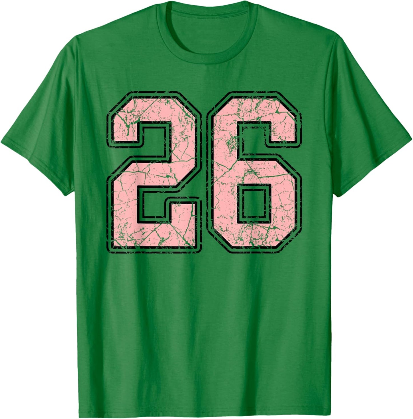 Pink and Black Number 26 Jersey Player Uniform #26 Fan T-Shirt - T-Shirt | Irish Green