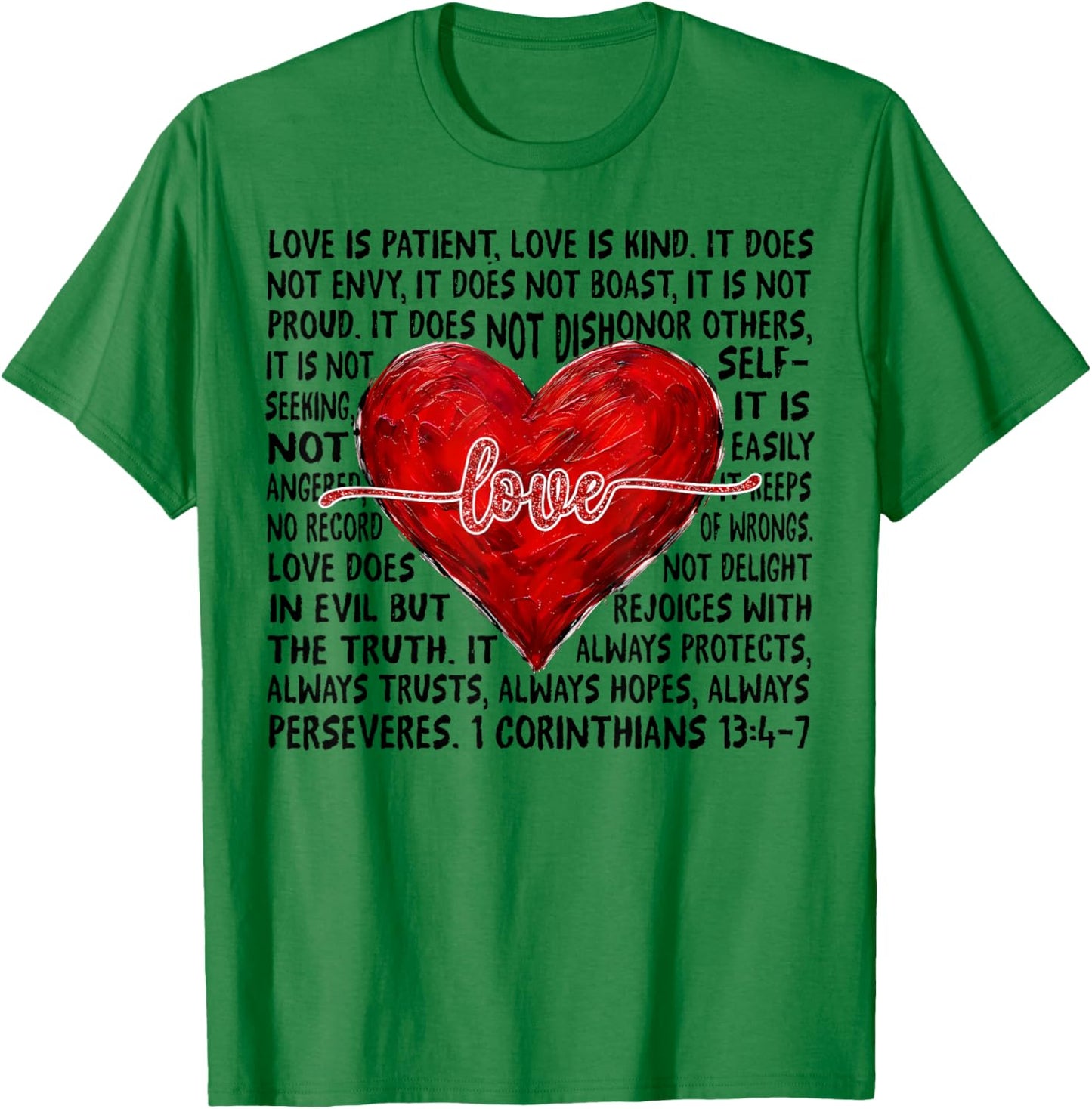 Love Valentines Day T-Shirt - T-Shirt | Irish Green