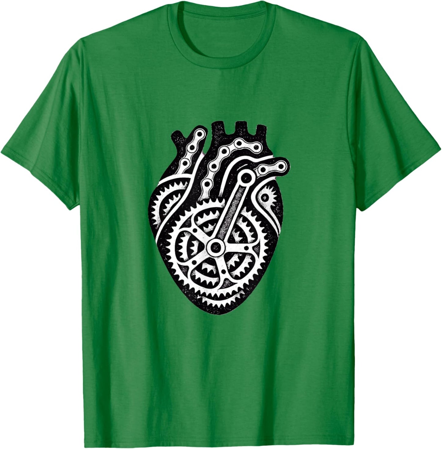 Bicycle Bike Heart Cycling Love Biker Men Women Biking T-Shirt - T-Shirt | Irish Green