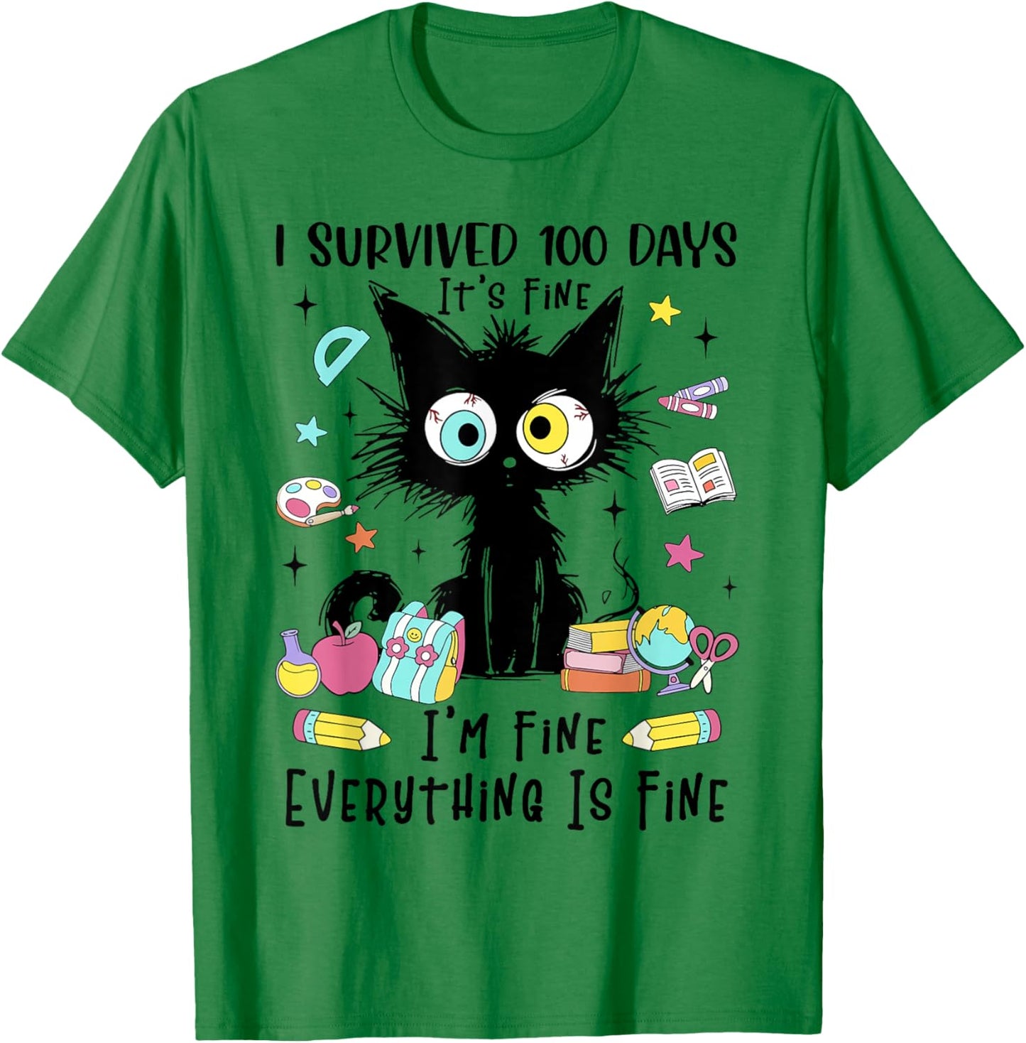 Funny Cat Lover T-Shirt - T-Shirt | Irish Green