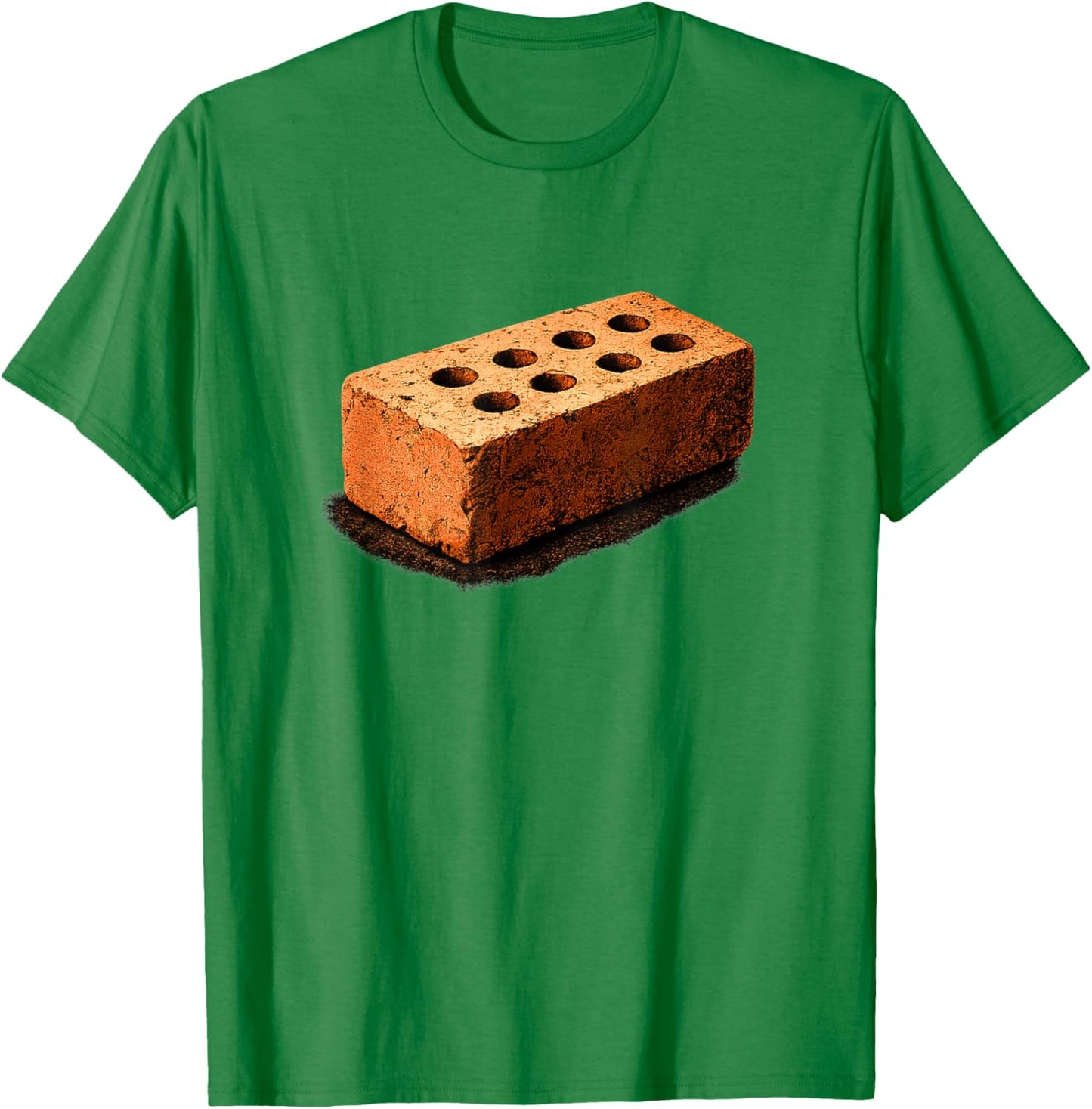 Minimal Random Brick Graphic | Editorial Art T-Shirt - T-Shirt | Irish Green
