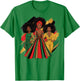 Black History Month Leopard Afro Queen Women T-Shirt - T-Shirt | Irish Green