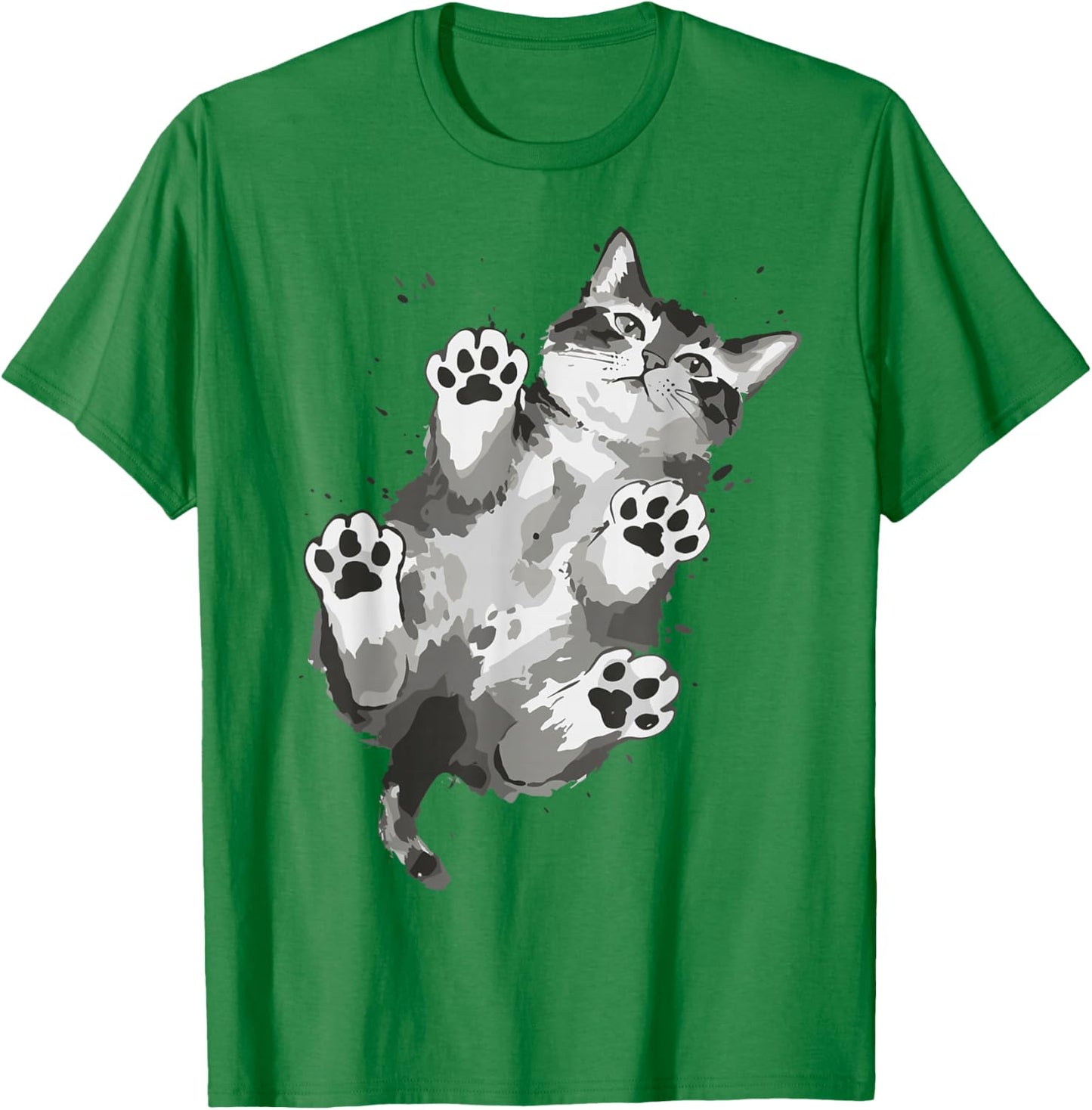 Cute Cat Paw T-Shirt - T-Shirt | Irish Green