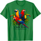 Costa Rica Save The Rainforest Birds Quetzal Macaw Toucan T-Shirt - T-Shirt | Irish Green