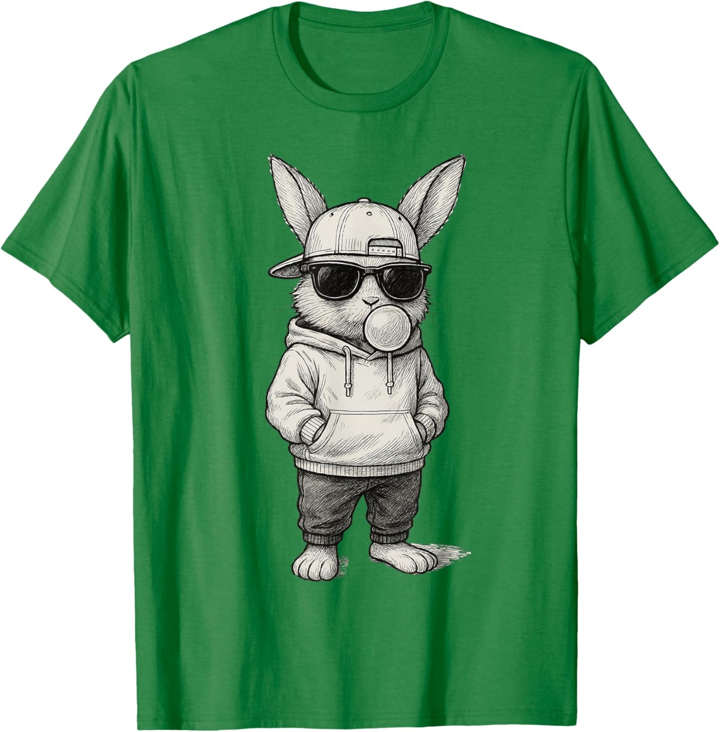 Cool Easter Bunny with Sunglasses for Boys Teens Men Boys T-Shirt - T-Shirt | Irish Green