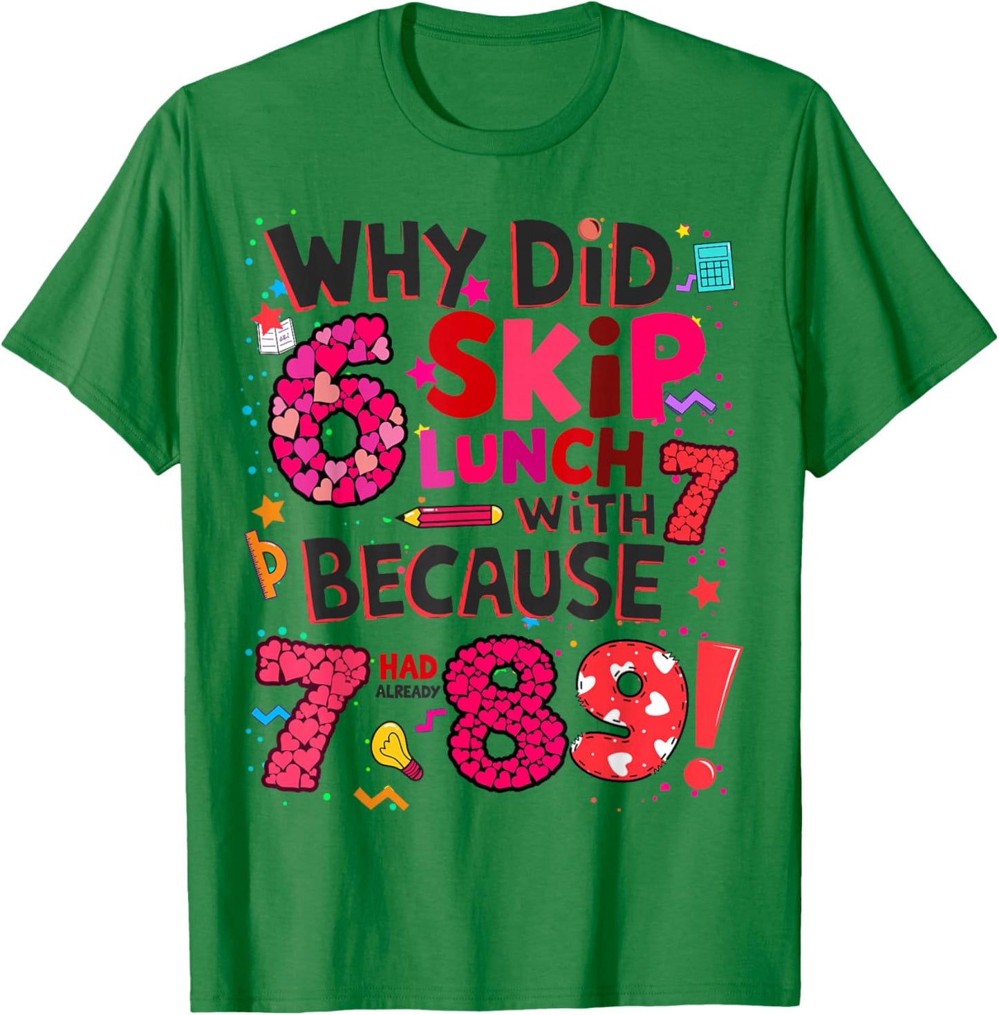 Maths Fancy Dress Idea for Kids Maths Outfit with Numbers On T-Shirt - T-Shirt | Irish Green
