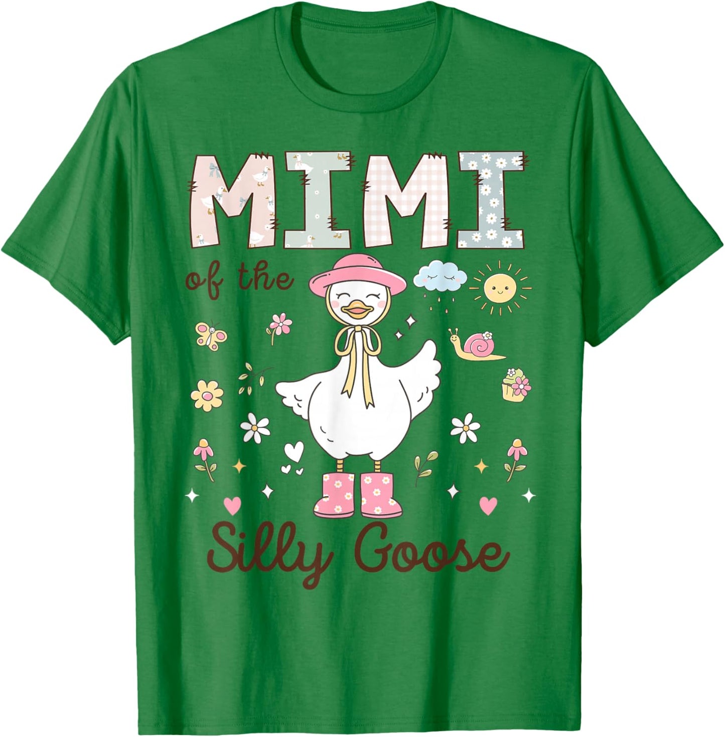 Mimi of The Silly Goose First Birthday Girl Family T-Shirt - T-Shirt | Irish Green