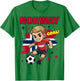 Norway Kid Goal Cartoon Norway Flag for Kids T-Shirt - T-Shirt | Irish Green