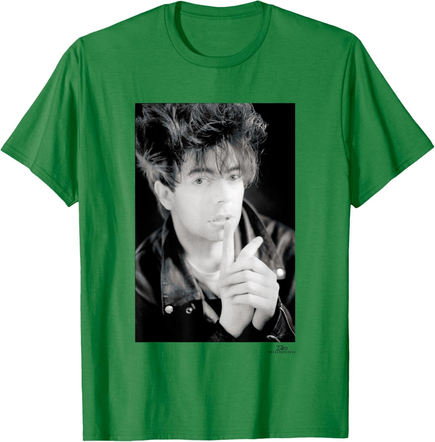 Echo & The Bunnymen Ian McCulloch Portrait by Phil Nicholls T-Shirt - T-Shirt | Irish Green