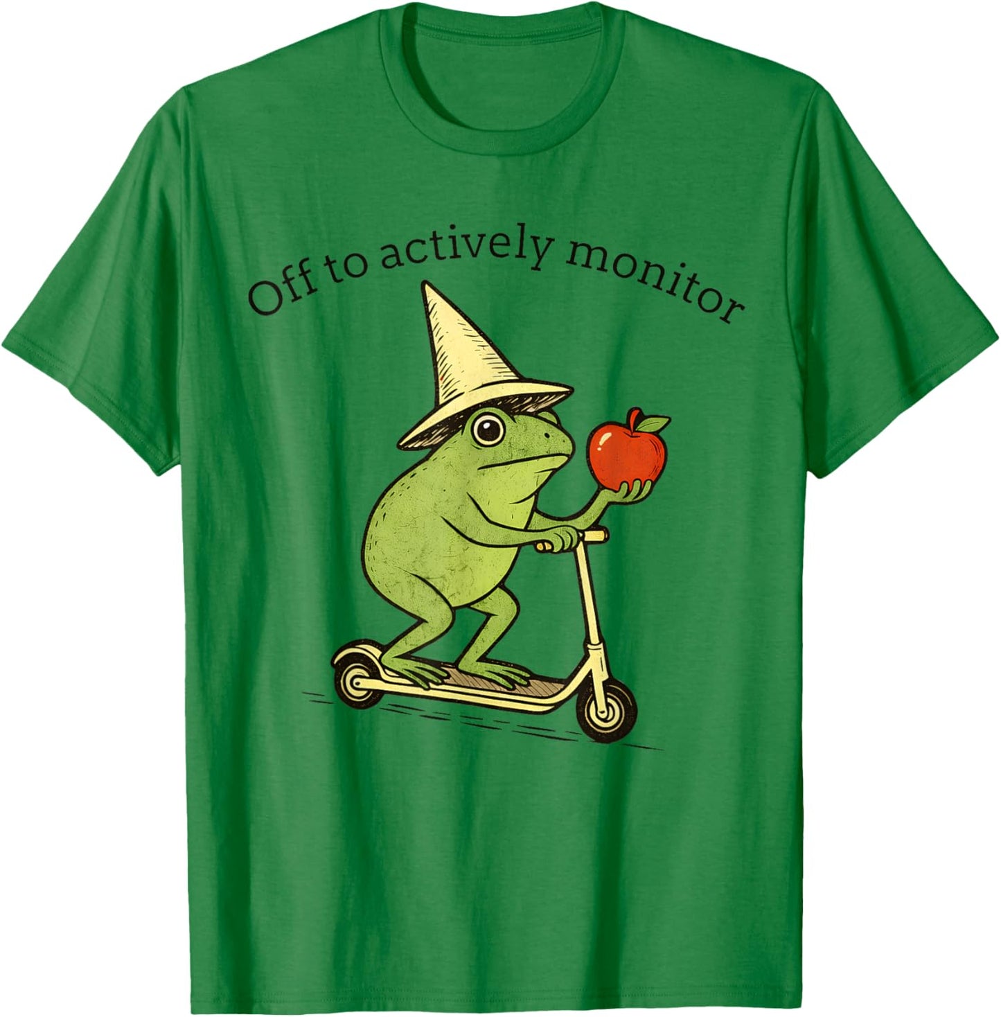 Frog Off to Actively Monitor Teacher Testing Motivation T-Shirt - T-Shirt | Irish Green