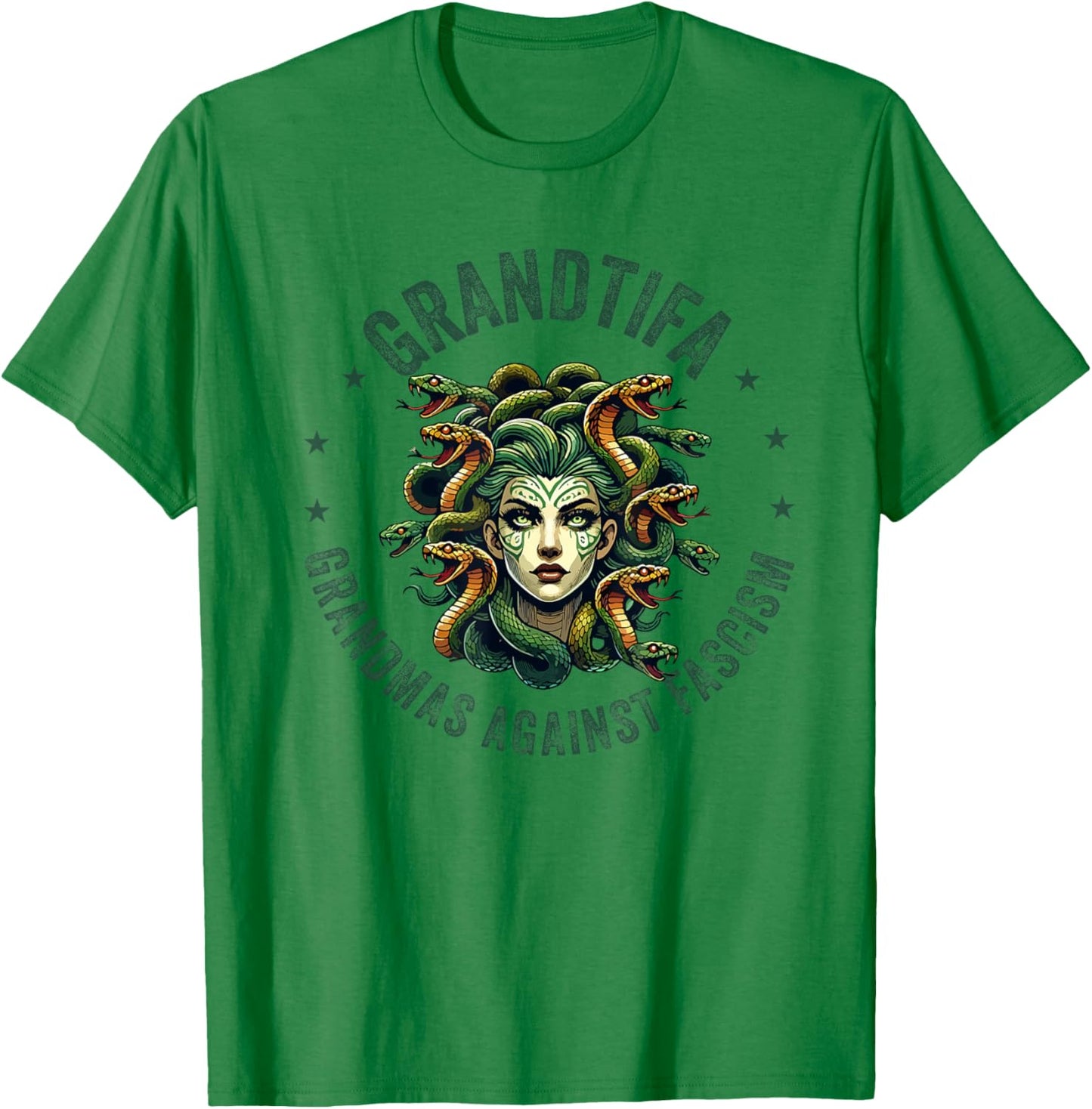 Protest Medusa Feminist T-Shirt - T-Shirt | Irish Green
