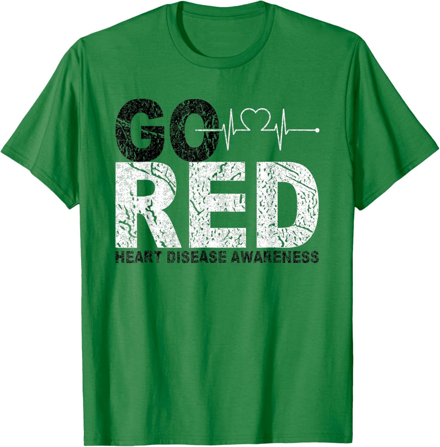We Wear Red Day Go Red Heart Disease Awareness Month Go Red T-Shirt - T-Shirt | Irish Green